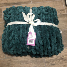 Load image into Gallery viewer, Chunky knit chenille throw