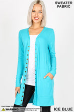 Load image into Gallery viewer, Jewel Classic Long Sweater Cardigan