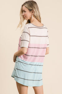 Pastel Color Block Top