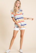 Load image into Gallery viewer, Bright Stripe Strappy V-Neck Top