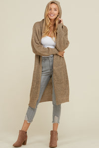 The Smokey Quartz Sweater Hooded Cardigan
