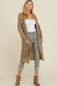 The Smokey Quartz Sweater Hooded Cardigan