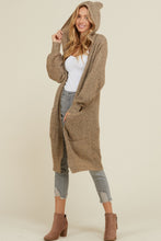 Load image into Gallery viewer, The Smokey Quartz Sweater Hooded Cardigan