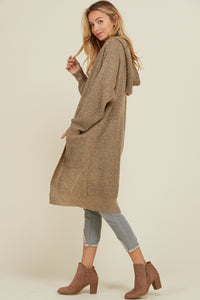 The Smokey Quartz Sweater Hooded Cardigan