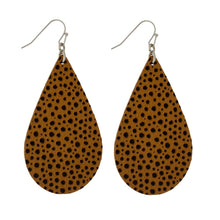Load image into Gallery viewer, Faux Leather Teardrop Earring