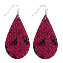 Load image into Gallery viewer, Faux Leather Teardrop Earring
