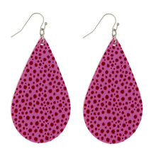 Load image into Gallery viewer, Faux Leather Teardrop Earring