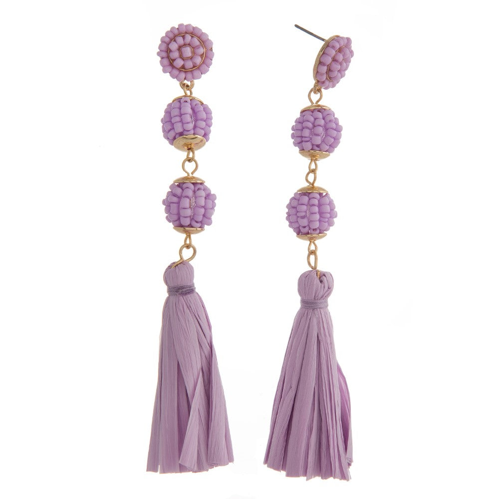 Raffia Tassel Earring