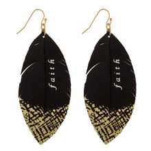 Load image into Gallery viewer, Faith Faux Leather Earring