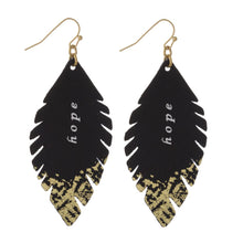 Load image into Gallery viewer, Hope Faux Leather Earring