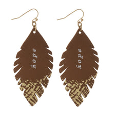Load image into Gallery viewer, Hope Faux Leather Earring