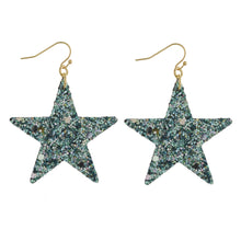 Load image into Gallery viewer, Glitter Star Earring