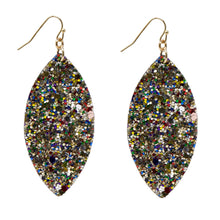 Load image into Gallery viewer, Oval Glitter Earring