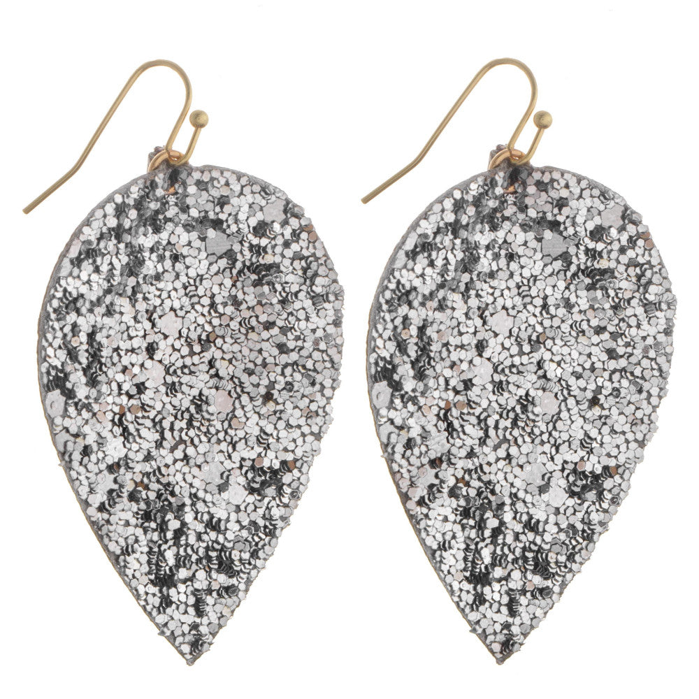 Long Drop Glitter Earring