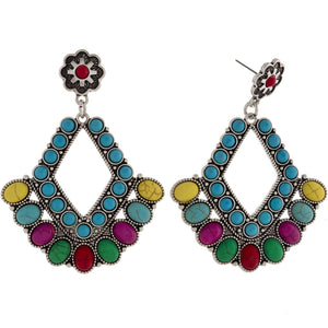 Colorful Western Earrings