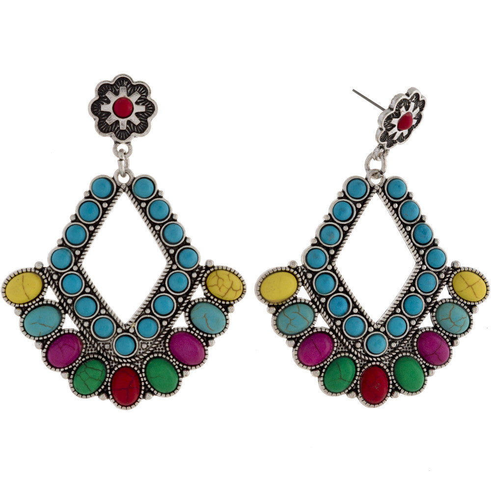 Colorful Western Earrings