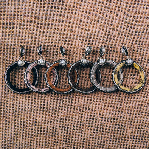 Bold Circular Western Earrings