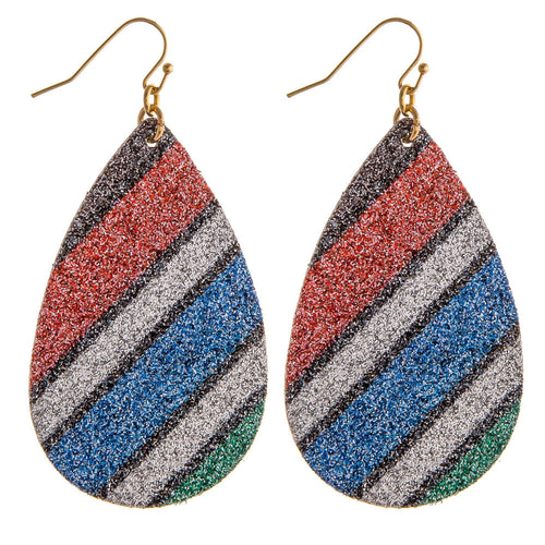 Glitter and Sparkle Teardrop Earring