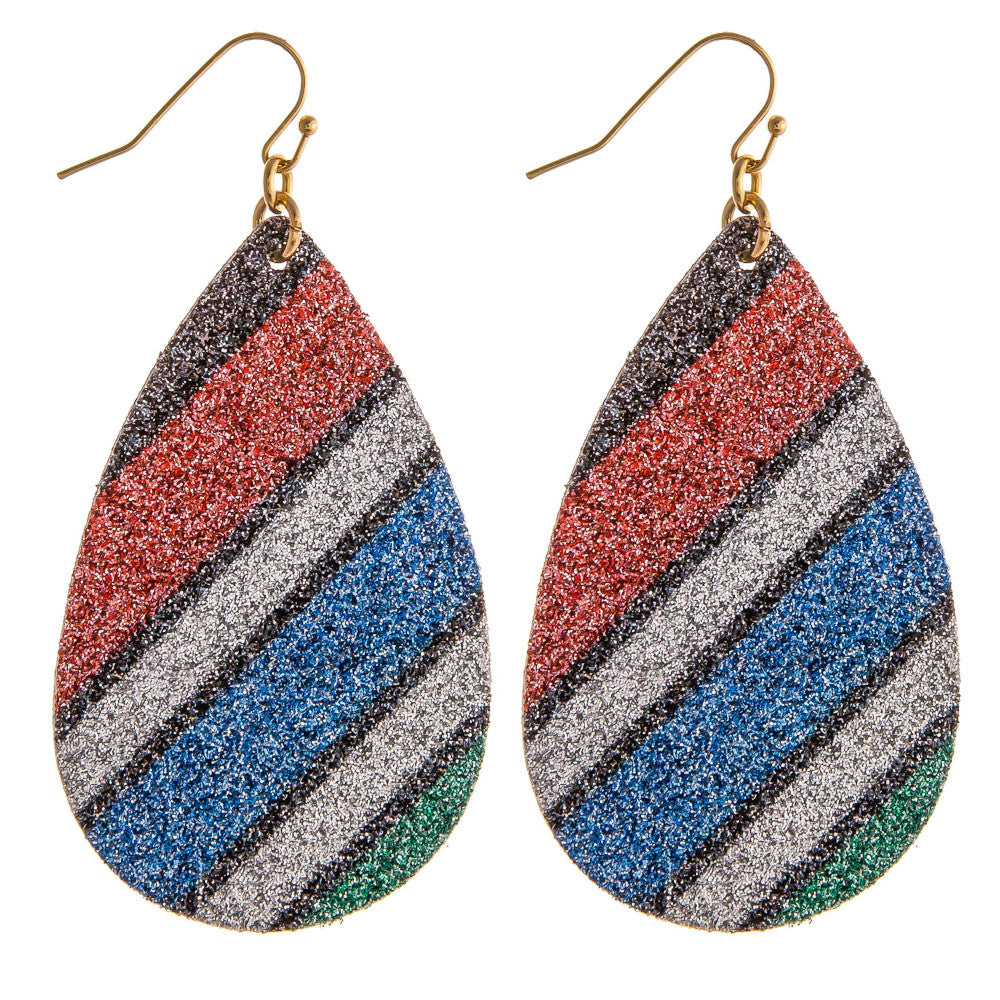 Glitter and Sparkle Teardrop Earring