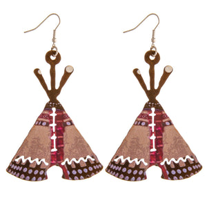 Bold Metal Western Earrings