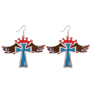 Bold Metal Western Earrings