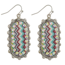 Load image into Gallery viewer, Tribal details with rhinestone Earrings