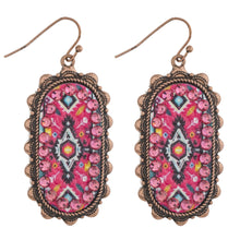 Load image into Gallery viewer, Tribal details with rhinestone Earrings