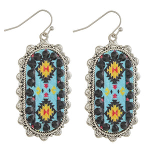 Tribal details with rhinestone Earrings