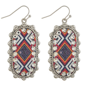 Tribal details with rhinestone Earrings