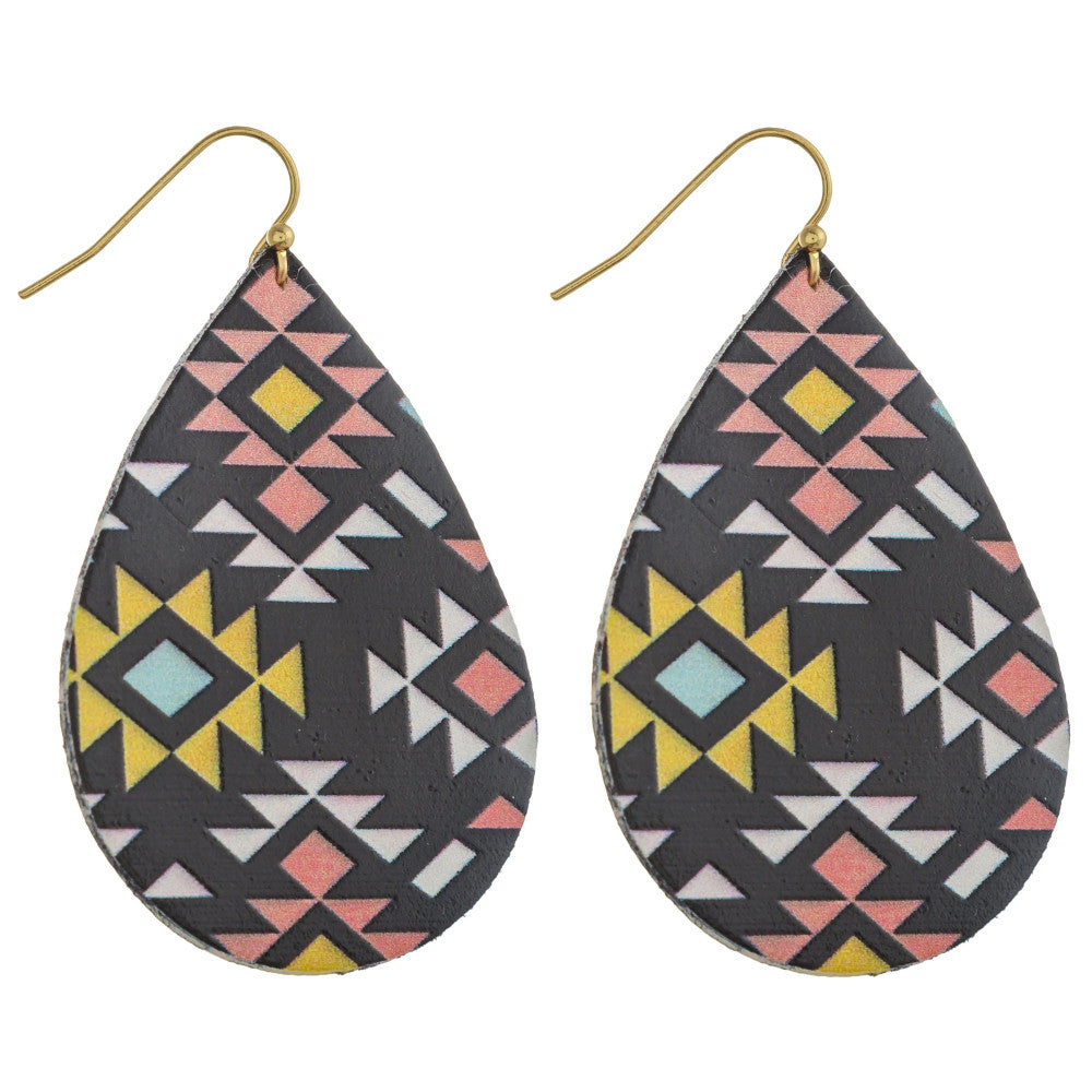 Tribal Teardrop Earring