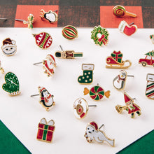 Load image into Gallery viewer, Christmas stud earring set