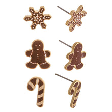 Load image into Gallery viewer, Christmas stud earring set