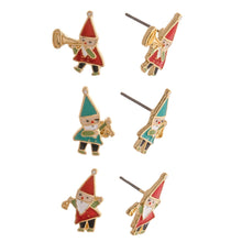 Load image into Gallery viewer, Christmas stud earring set