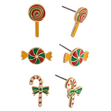 Load image into Gallery viewer, Christmas stud earring set