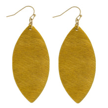 Load image into Gallery viewer, Mustard Faux Fur Earrings
