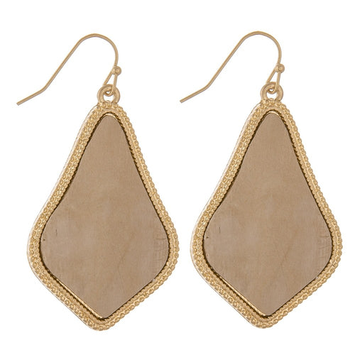 water spot pointed teardrop earrings