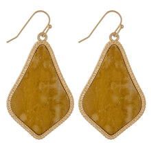 Load image into Gallery viewer, water spot pointed teardrop earrings
