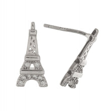 Load image into Gallery viewer, Rhinestone Eiffel Tower stud earrings