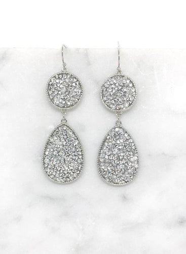 Silver Drop Earring