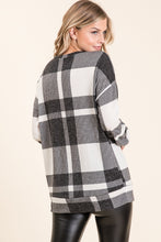 Load image into Gallery viewer, The Black Onyx Plaid Sweater