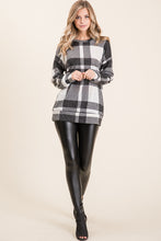 Load image into Gallery viewer, The Black Onyx Plaid Sweater