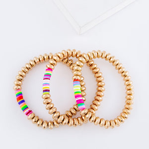 Multicolor Beaded Stretch Bracelet