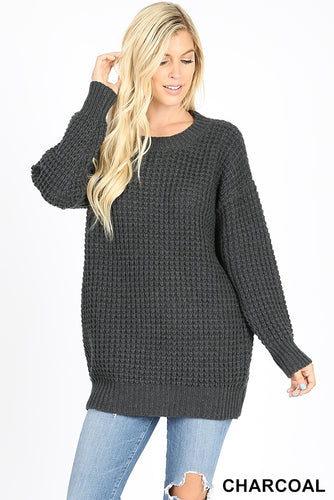 The Hematite Over-Sized Chunky Sweater
