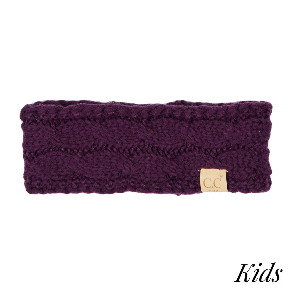 C.C. Cable Knit Headwrap for Kids