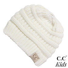 Load image into Gallery viewer, C.C. Messy Bun Beanie for Kids