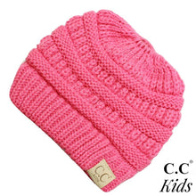 Load image into Gallery viewer, C.C. Messy Bun Beanie for Kids