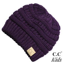 Load image into Gallery viewer, C.C. Messy Bun Beanie for Kids