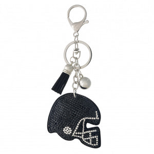 Football helmet pillow keychain/bag charm