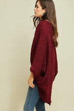 Load image into Gallery viewer, The Dark Ruby Cocoon Cardigan