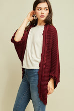 Load image into Gallery viewer, The Dark Ruby Cocoon Cardigan